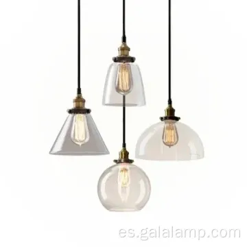 Luz colgante de LED de burbuja de vidrio E27 moderno